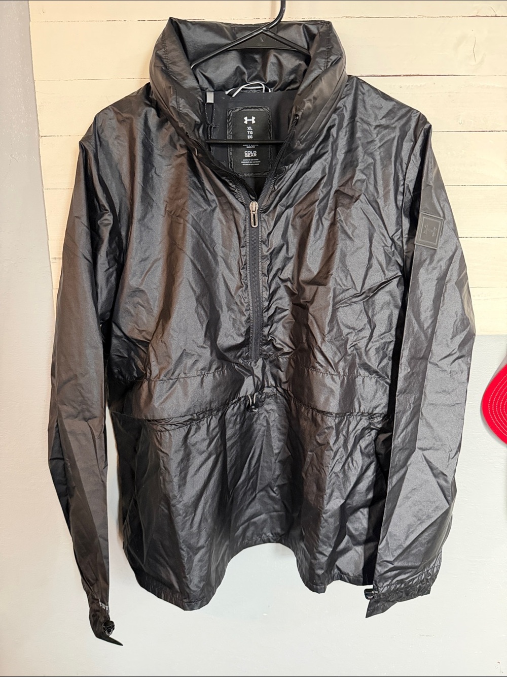 Under Armour Black Womens Windbreaker Pullover Jacket